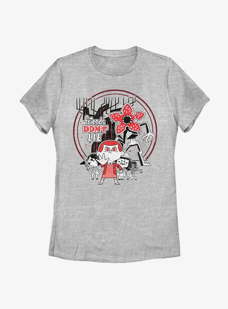 Stranger Things Chibi Womens T-Shirt