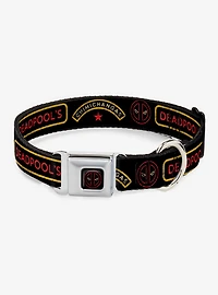 Marvel Deadpool Chimichangas Flames Seatbelt Dog Collar