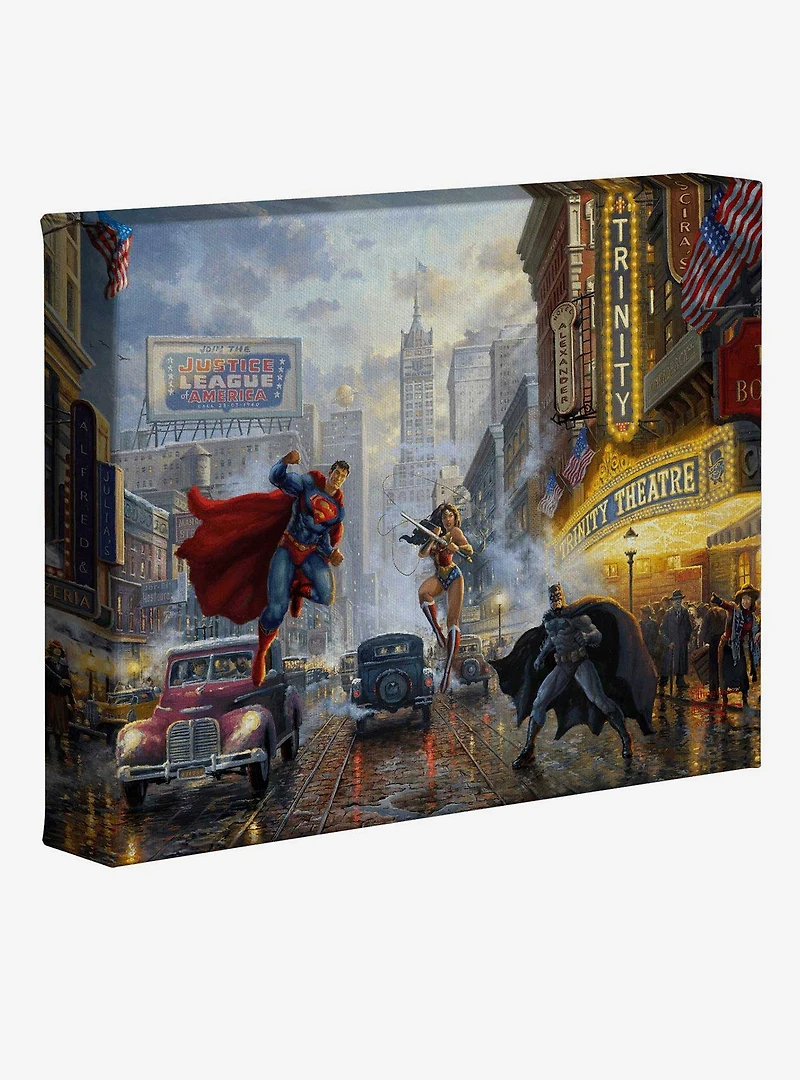 DC Comics Batman, Superman, Wonder Woman Trinity 8" x 10" Gallery Wrapped Canvas