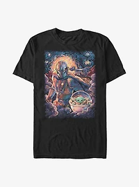 Star Wars The Mandalorian Starry Night Extra Soft T-Shirt