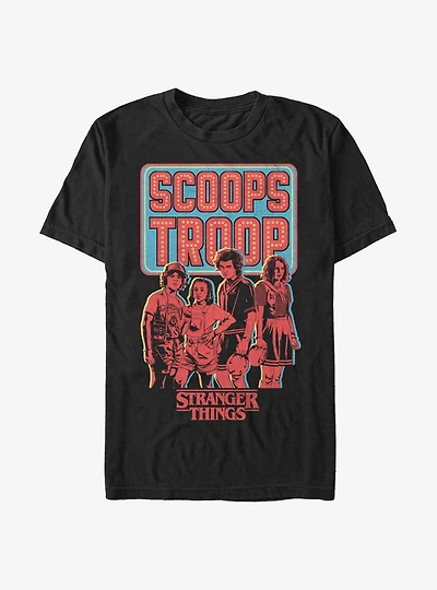 Stranger Things Scoops Troop Red Extra Soft T-Shirt