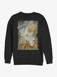 Disney Pixar Up Travel Poster Crew Sweatshirt