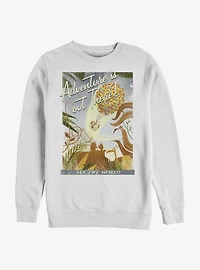 Disney Pixar Up Travel Poster Crew Sweatshirt