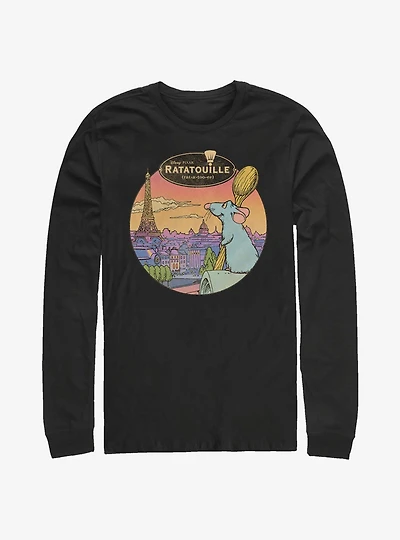 Disney Pixar Ratatouille Le Rat Parisian Long-Sleeve T-Shirt