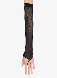 Black Fishnet Ring Arm Warmers