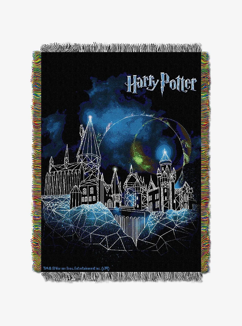 Harry Frozen Potter Castle Tapestry Throw