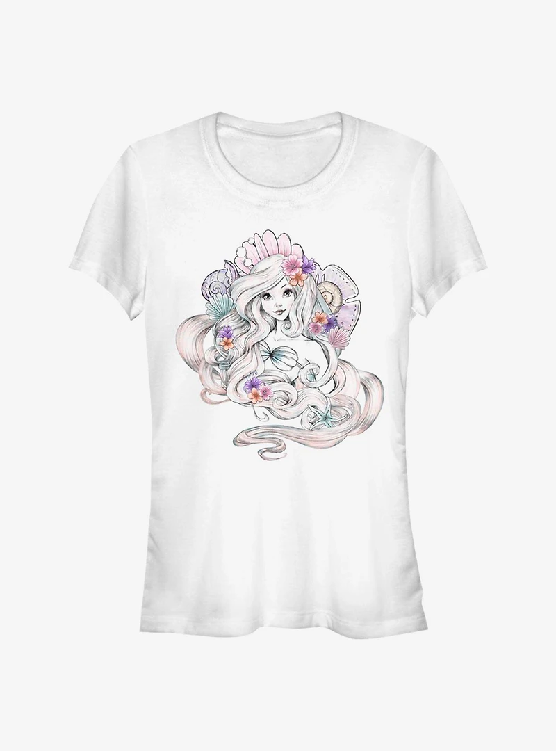 Disney The Little Mermaid Shells Girls T-Shirt