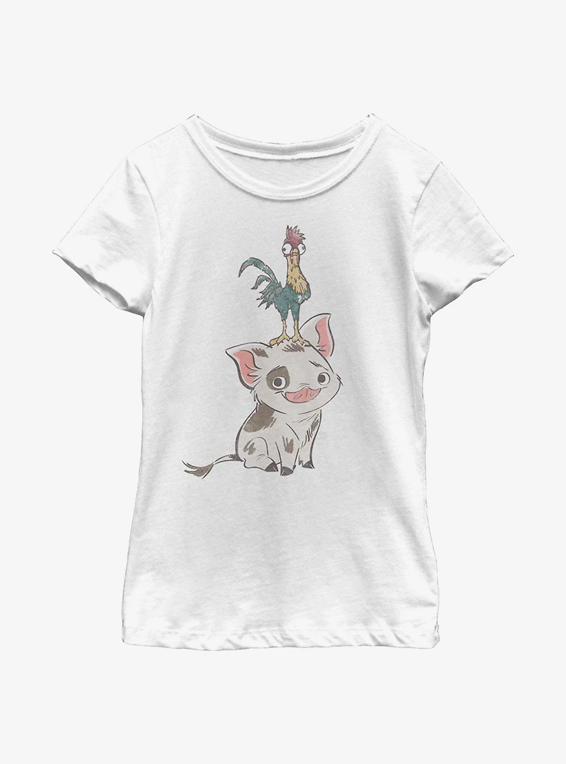 Disney Moana Pua Youth Girls T-Shirt