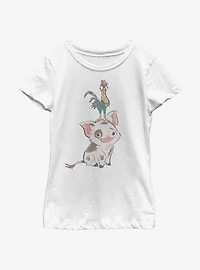 Disney Moana Pua Youth Girls T-Shirt