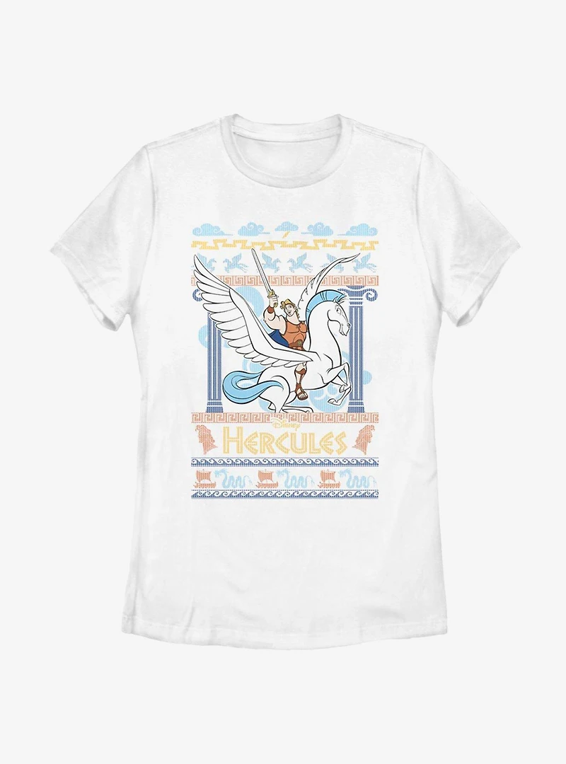 Disney Hercules Sweater Pattern Womens T-Shirt