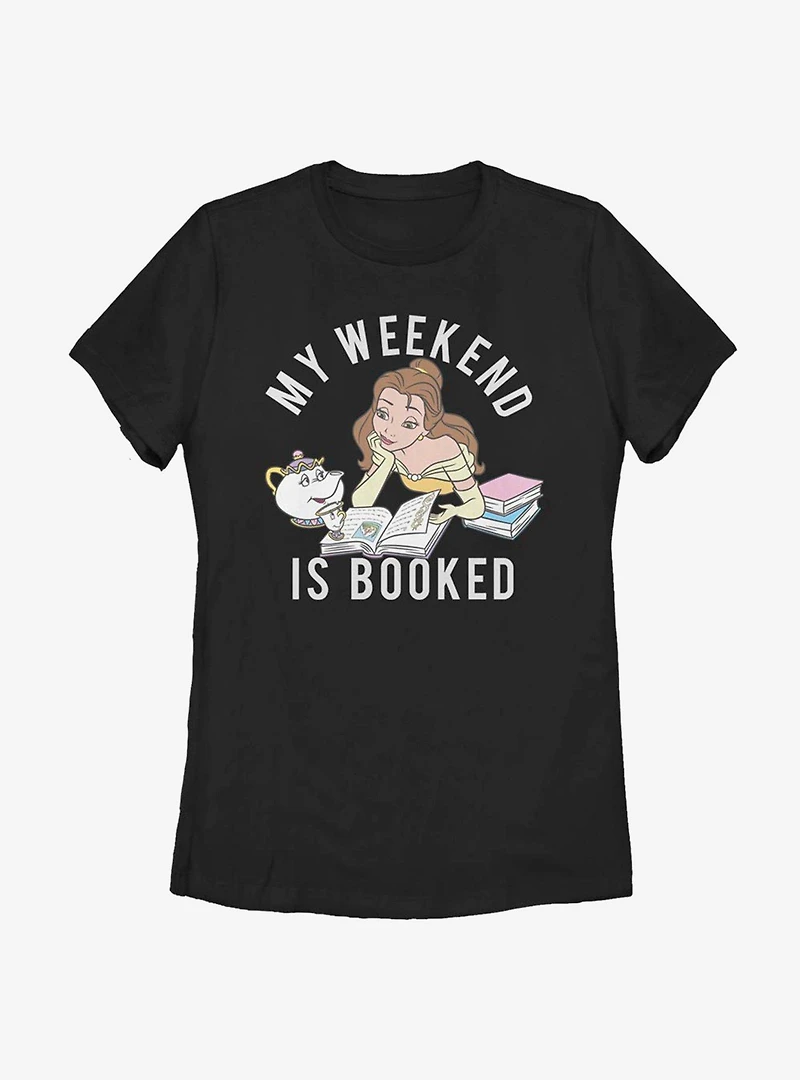 Disney Beauty And The Beast Booked Womens T-Shirt