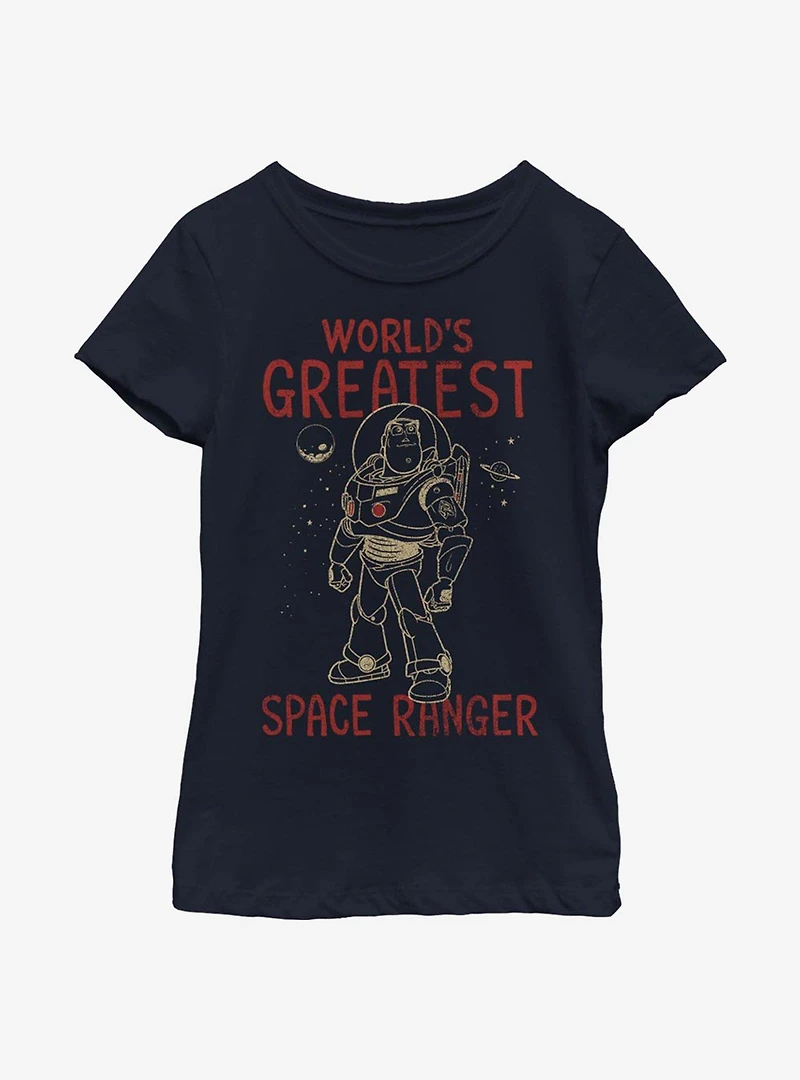 Disney Pixar Toy Story Buzz Year Youth Girls T-Shirt