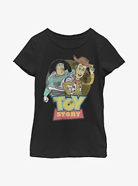 Disney Pixar Toy Story Halftone Youth Girls T-Shirt