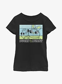 Disney Pixar Toy Story 4 Duckie And Bunny Youth Girls T-Shirt