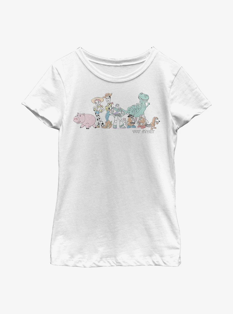 Disney Pixar Toy Story Line Up Youth Girls T-Shirt