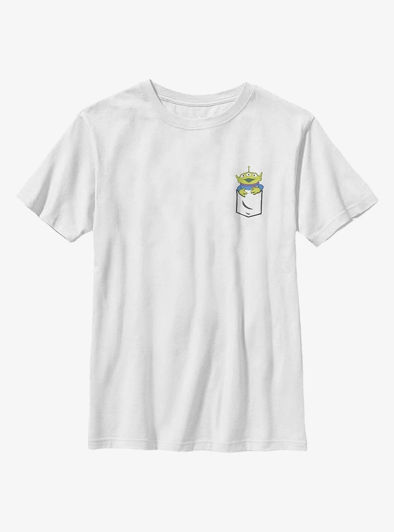 Disney Pixar Toy Story Cute Alien Faux Pocket Youth T-Shirt