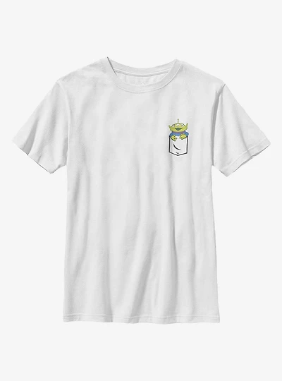 Disney Pixar Toy Story Cute Alien Faux Pocket Youth T-Shirt