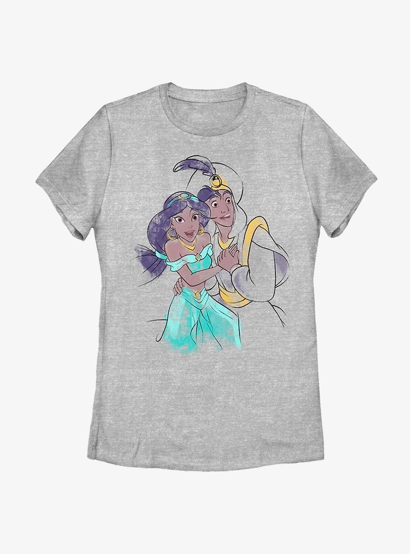Disney Aladdin Jasmine And Ali Womens T-Shirt