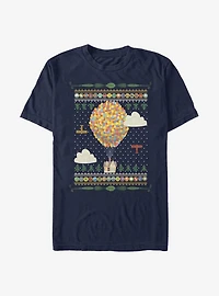 Disney Pixar Up Holiday Sweater Pattern T-Shirt