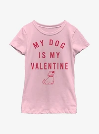 Disney Pixar Up Valentine Dug Youth Girls T-Shirt