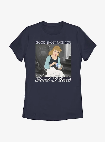 Disney Cinderella Shoes Womens T-Shirt