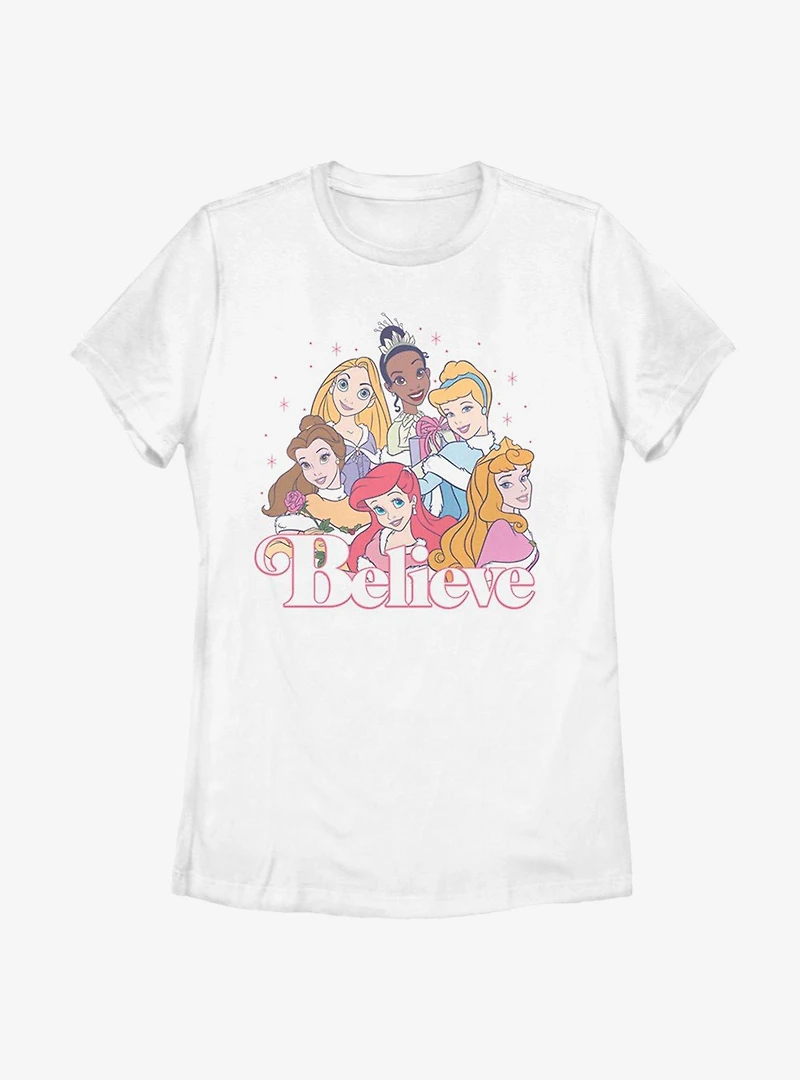 Disney Princesses Believe Womens T-Shirt