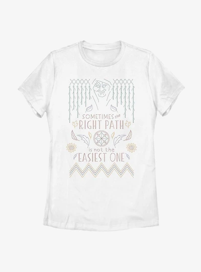 Disney Pocahontas Grandmother Willow Cross Stitch Womens T-Shirt