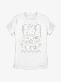 Disney Pocahontas Grandmother Willow Cross Stitch Womens T-Shirt