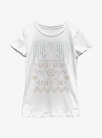Disney Pocahontas Grandmother Willow Cross Stitch Youth Girls T-Shirt