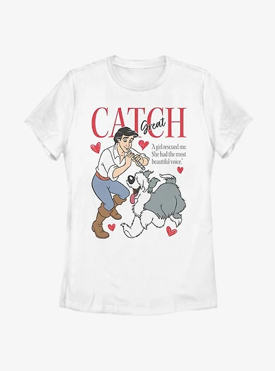 Disney The Little Mermaid Great Catch Womens T-Shirt