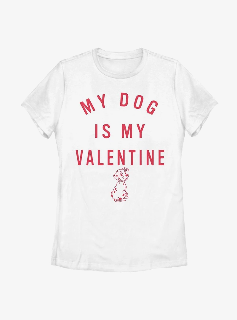 Disney 101 Dalmatians Valentine Pup Womens T-Shirt