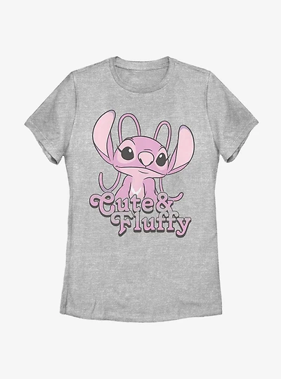 Disney Lilo And Stitch Fluffy Angel Womens T-Shirt
