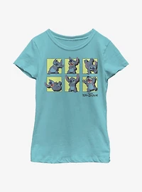 Disney Lilo And Stitch Poses Youth Girls T-Shirt
