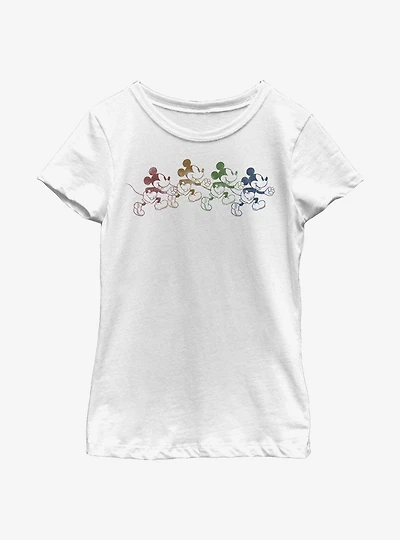 Disney Mickey Mouse Walk Youth Girls T-Shirt