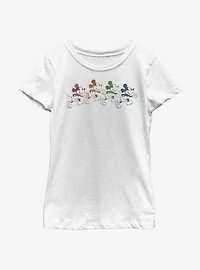 Disney Mickey Mouse Walk Youth Girls T-Shirt