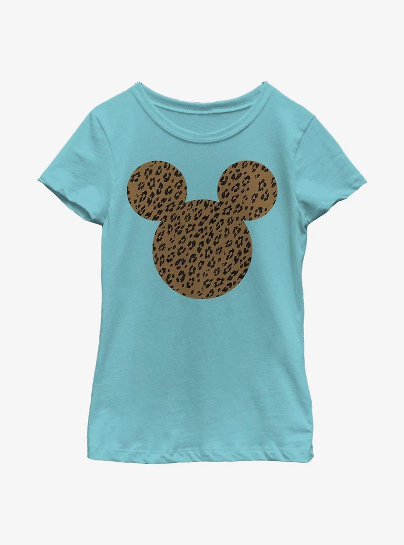 Disney Mickey Mouse Cheetah Youth Girls T-Shirt