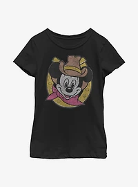 Disney Mickey Mouse Cowboy Youth Girls T-Shirt