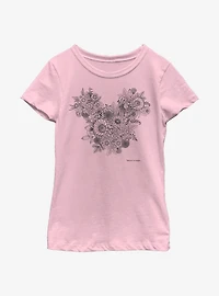 Disney Mickey Mouse Foliage Youth Girls T-Shirt