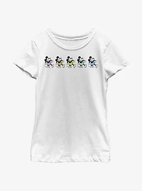 Disney Mickey Mouse Neon Pants Youth Girls T-Shirt