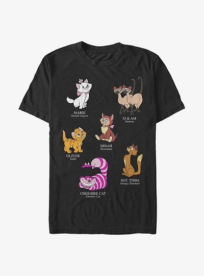 Disney Cat Breeds T-Shirt