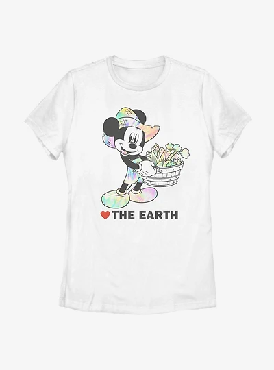 Disney Mickey Mouse Heart The Earth Womens T-Shirt