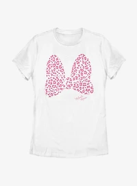 Disney Minnie Mouse Pink Leopard Womens T-Shirt