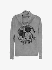 Disney Mickey Mouse Original Cowlneck Long-Sleeve Girls Top