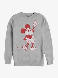 Disney Mickey Mouse Simple Mickey Outline Crew Sweatshirt