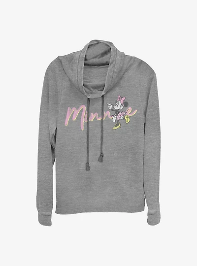 Disney Minnie Mouse Signature Cowlneck Long-Sleeve Girls Top