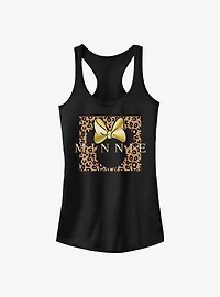 Disney Minnie Mouse Leopard Square Girls Tank