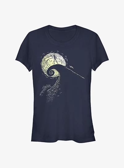 Disney The Nightmare Before Christmas Spiral Hill Jack Girls T-Shirt