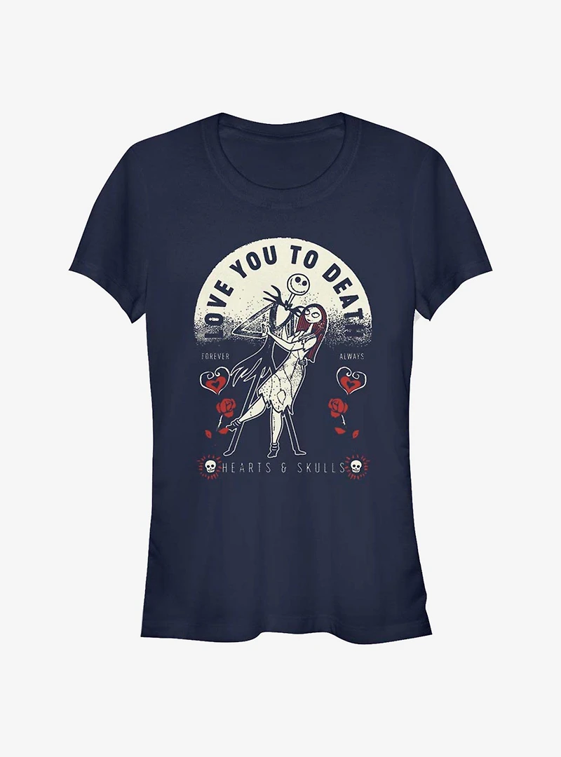 Disney The Nightmare Before Christmas To Death Girls T-Shirt