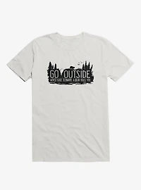 Go Outside. Worst Case Scenario, A Bear Kills You T-Shirt