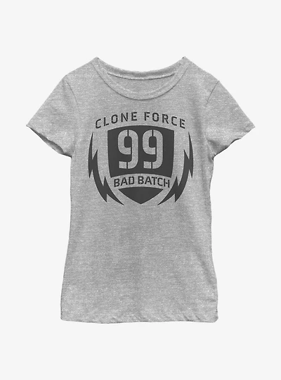 Star Wars: The Bad Batch Clone Force Badge Youth Girls T-Shirt
